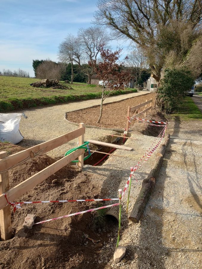 Foundations for the gate pillars